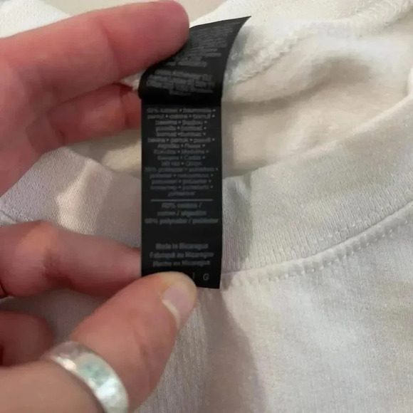 Michigan Great Lakes State Pullover Crewneck White Sweatshirt Gildan Adult Large - Picture 4 of 5